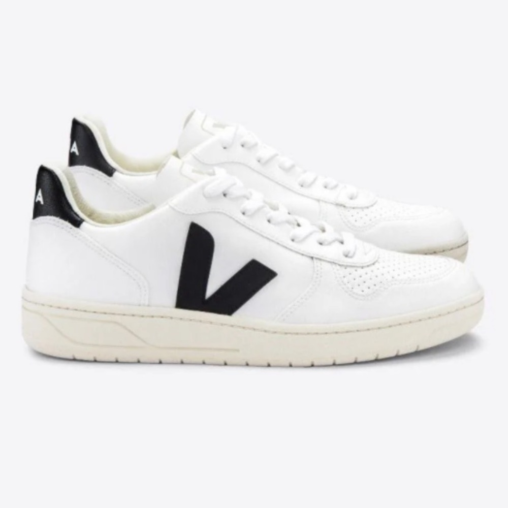 Veja White and Black Sneakers